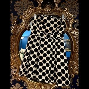 Polkadot strapless dress or top
